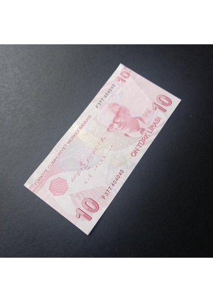 39963680C0F4254A15 9.emisyon 10TÜRK Lirası Güzel Numara F377 404040