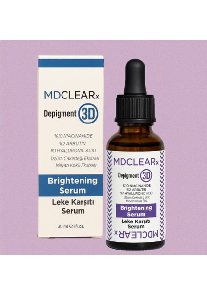 DEPİGMENT 3D LEKE KARŞITI AYDINLATICI SERUM