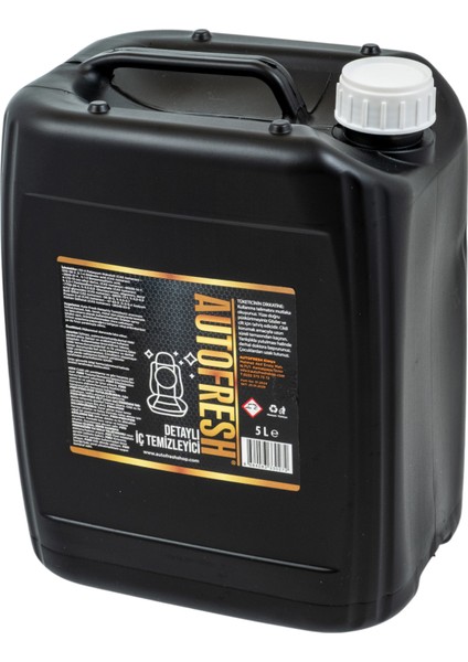 Profosyonel Araç Içi Detaylı Temizleme Solüsyonu 5 Litre Oto Iç Leke Kir Temizleyici Halı Koltuk Tavan Zemin 5 Lt