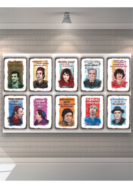 Ayıya Dayı Demem Yıkılsın Köprü Ahşap Poster