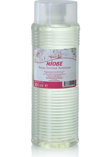 Niobe 400 ml Beyaz Zambak Kolonyası