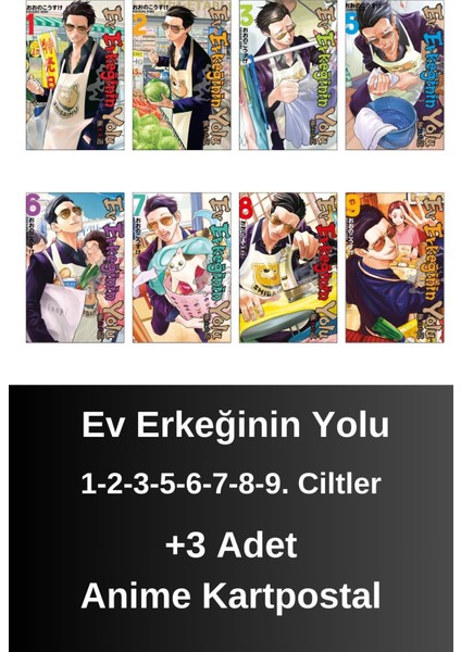 Ev Erkeğinin Yolu 1-2-3-5-6-7-8-9. Ciltler (8 Kitap) | Anime Kartpostallar