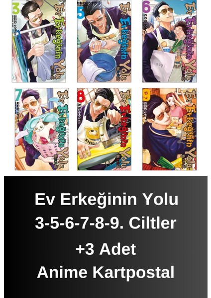 Ev Erkeğinin Yolu 3-5-6-7-8-9. Ciltler (6 Kitap) | Anime Kartpostallar