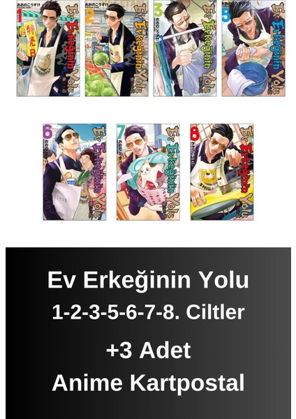 Ev Erkeğinin Yolu 1-2-3-5-6-7-8. Ciltler (7 Kitap) | Anime Kartpostallar