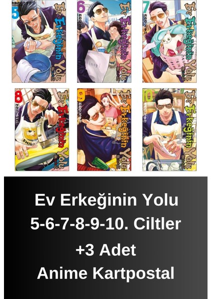 Ev Erkeğinin Yolu 5-6-7-8-9-10. Ciltler (6 Kitap) | Anime Kartpostallar