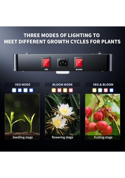 DC2000W Bitki Yetiştirme Lambası Full Spectrum Bitki Yetiştirme Ledi Grow Light Led