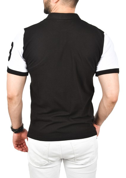 Dar Kesim Pamuklu Polo Yaka Tişört Slim Fit Nefes Alan Kıvrılmaz Polo Yaka Tişört 2503022 indirimleri