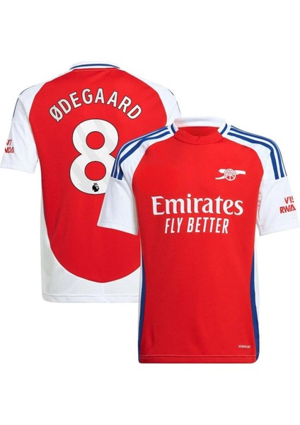 Arsenal Odegaard Kırmızı Yetişkin Dijital Baskılı Futbol Forması