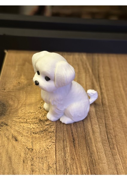Beyaz Köpek Minyatür Dekoratif modelleri