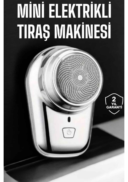 Teknorod Seyahat Tipi Tıraş Makinesi Taşınabilir Kablosuz Mini Paslanmaz Çelik