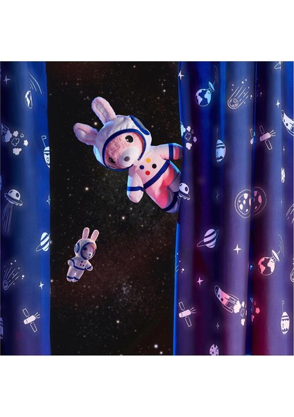 Aftonsparv 28 cm Çıkarılabilir Astronot Giysili Tavşan Yumuşak Peluş Oyuncak Pembe Uzay Temalı fırsatları