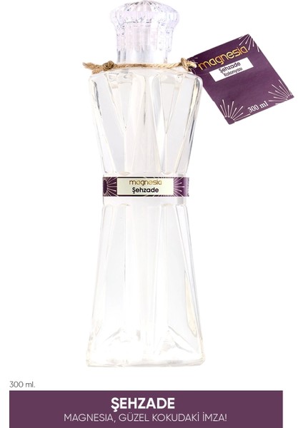 Şehzade Kolonyası 300 ml Hediyelik Elmas Pet Şişe