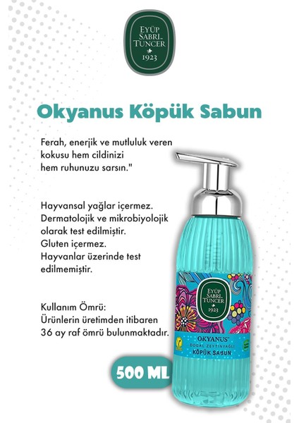 Ferah Esinti 4'lü Set 500 ml Köpük Sabun ve Rosıe Mendil