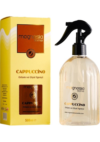 Capuccino Parfüm Sprey Oto, ortam ve Tekstil Spreyi 500 ml Yüksek Kalıcılık