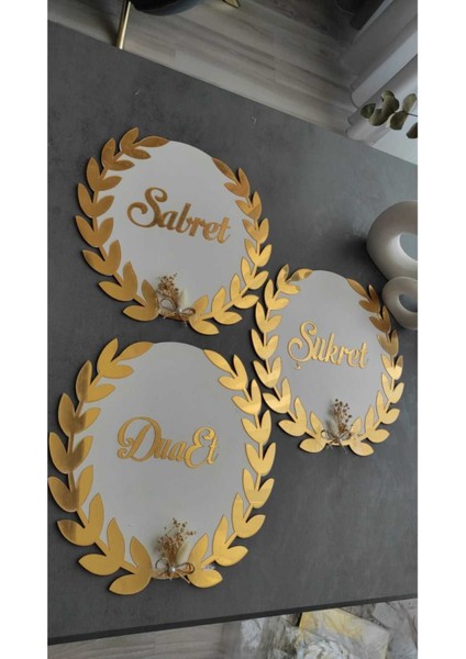 Sabret Şükret Dua Et Seti 30 cm