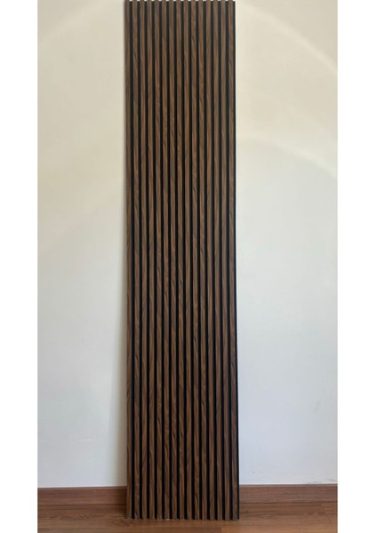 Akustik Duvar Paneli / 60X280 / Anadolu Ceviz / 5 mm Keçe / 9 mm Çıta