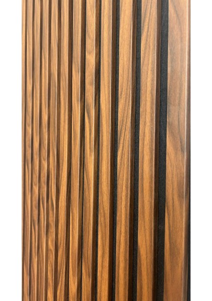 Akustik Duvar Paneli / 60X280 / Anadolu Ceviz / 5 mm Keçe / 9 mm Çıta