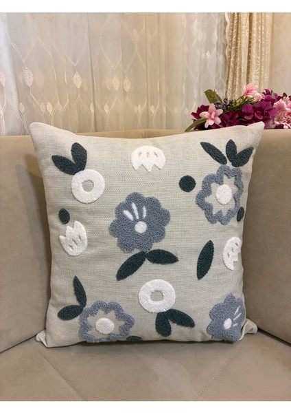 Bohem Punch Nakışlı Keten Kırlent 2'li Set - 43X43 cm fiyatları