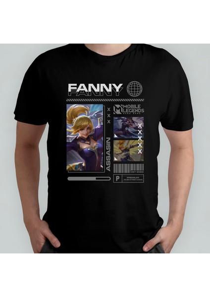 Mobile Legends Fanny Unisex %100 Pamuklu Bisiklet Yaka T-Shirt