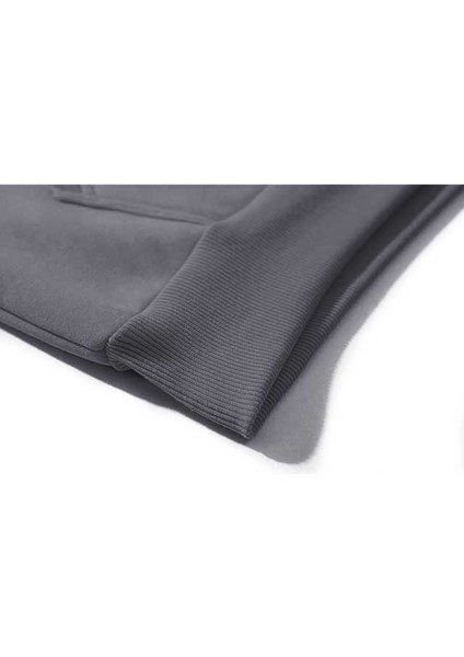 Nissan Skyline Siluet Gri Renk Reglan Kol Kapşonlu Sweatshirt