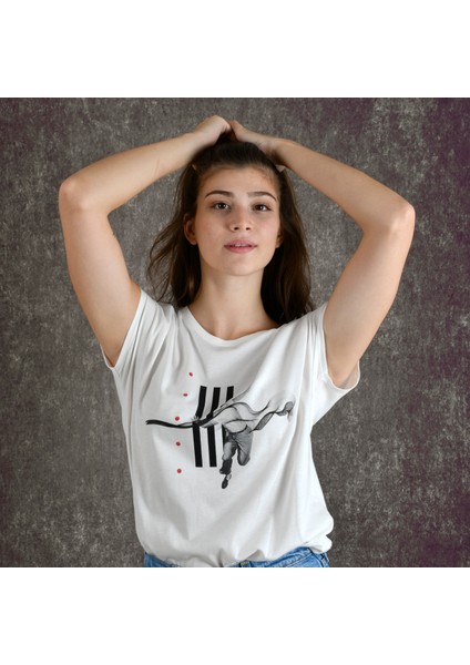 Run Kadın Baskılı T-Shirt modelleri