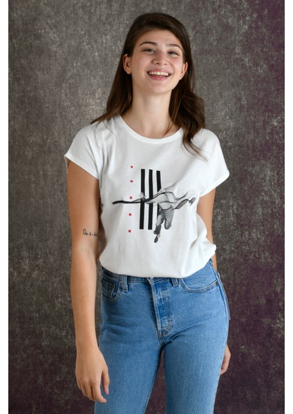 Run Kadın Baskılı T-Shirt fırsatları