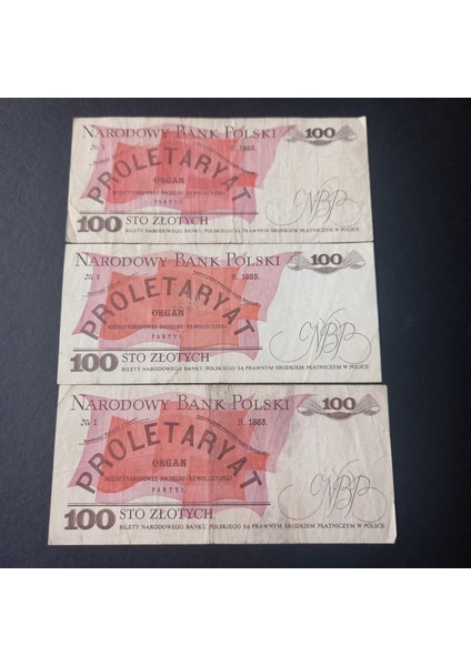 39963680C0670F1380 1986/88 Polonya 100 Zloty Haliyle/temiz/çt Eski Kağıt Para
