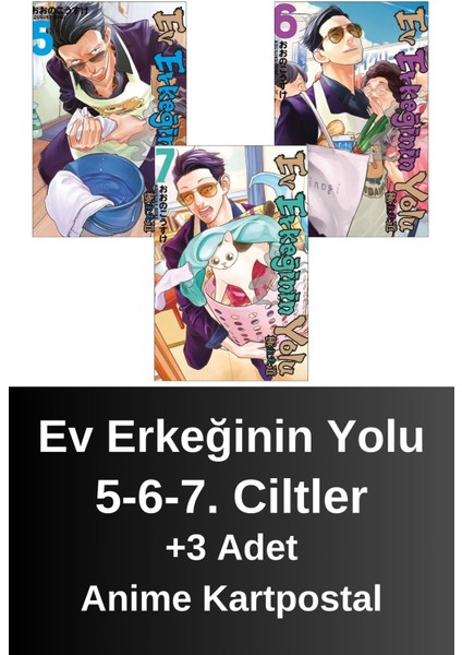 Ev Erkeğinin Yolu 5-6-7. Ciltler (3 Kitap) | Anime Kartpostallar