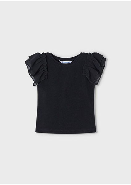 Mayoral Kız Çocuk Fırfırlı Tişört modelleri