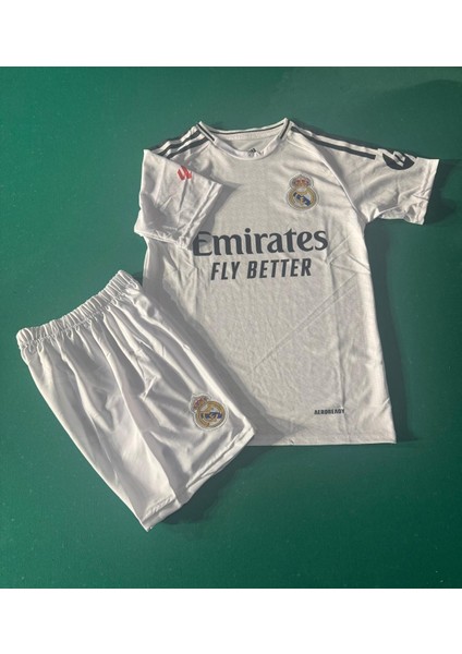 R.madrid Belinghem Beyaz Dijital Baskılı Çocuk Futbol Forması 2 Li Set