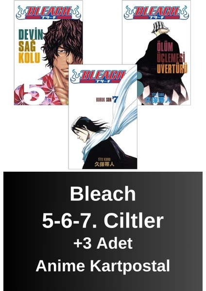 Bleach 5-6-7. Ciltler (3 Kitap) | Anime Kartpostallar