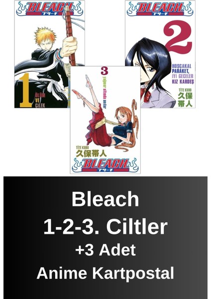 Bleach 1-2-3. Ciltler (3 Kitap) | Anime Kartpostallar