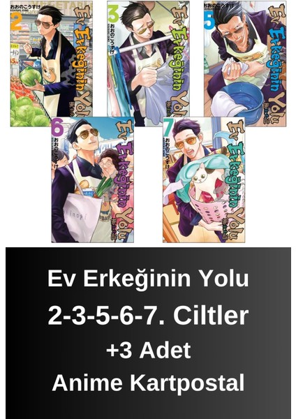Ev Erkeğinin Yolu 2-3-5-6-7. Ciltler (5 Kitap) | Anime Kartpostallar