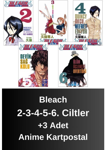 Bleach 2-3-4-5-6. Ciltler (5 Kitap) | Anime Kartpostallar