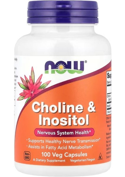 Choline Inositol 100 Veg Capsules