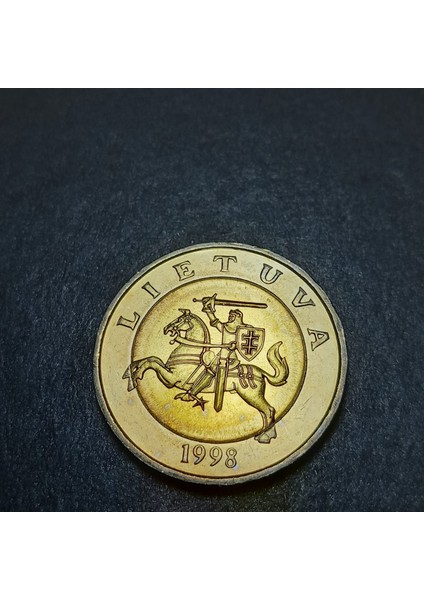 3996368025F707498E 1998/1999/2001 Litvanya 1/2/5 Lita Set Çil Eski Madeni Para