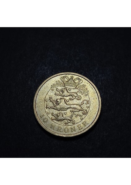 3996368016BDF8A3B3 2004 Danimarka 10 Kroner Ççt+ Eski Yabancı Madeni Para