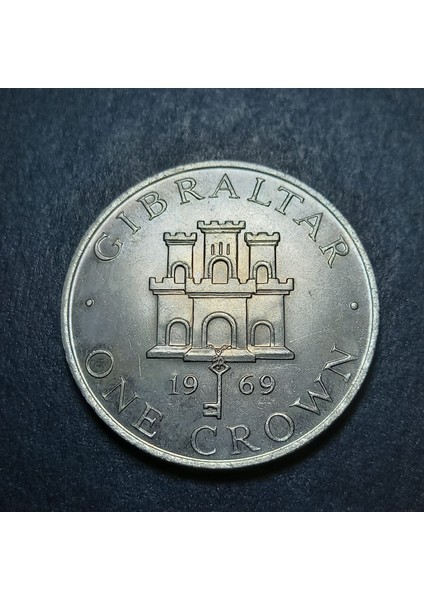 39963680162461081A 1969 1 Kron Cebelitarık Çil Eski Yabancı Madeni Para fiyatları