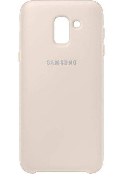 Samsung Galaxy J6 2018 Çift Katmanlı Arka Kapak Kılıf, Altın