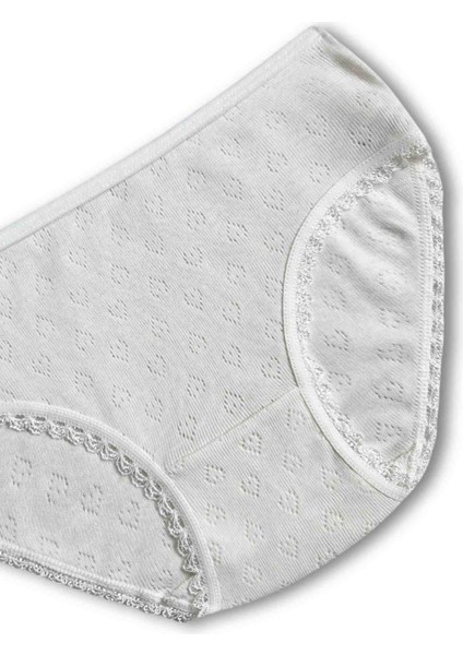 %100 Pamuklu Kız Çocuk Pembe Beyaz Krem Slip Külot 6lı Set modelleri