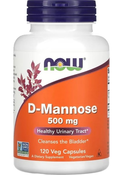 D-Mannose 500 mg 120 Veg Capsules