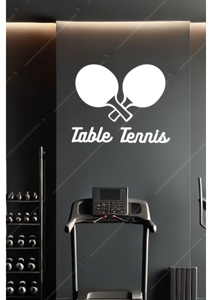Table Tennis Masa Tenisi Figürlü Ahşap Kapı Süsü Dekoratif