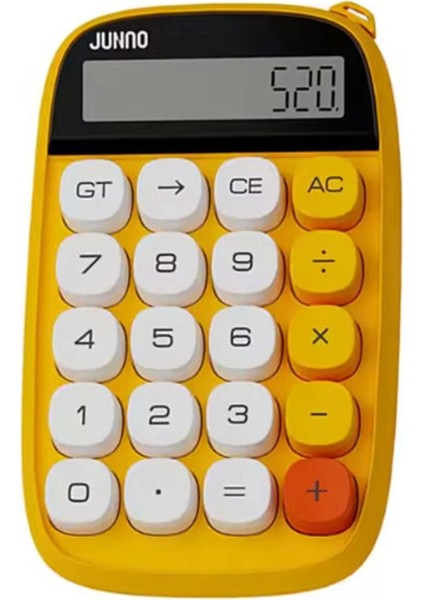 Sevimli Kare Tuşlu 10 Haneli Ldc Ekran Hesap Makinası Sarı