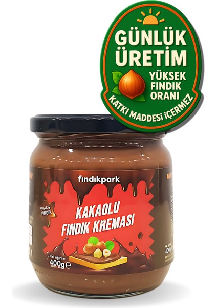 Fındıkpark Kakaolu Fındık Kreması %45 Fındık - 400 Gram