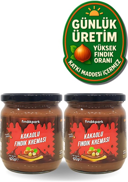 Kakaolu Fındık Kreması %45 Fındık 2li Paket - 800 Gram