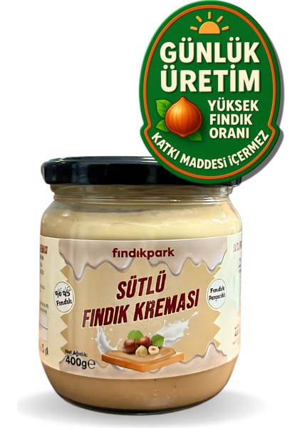 Fındıkpark Sütlü Fındık Kreması %45 Fındık - 400 Gram