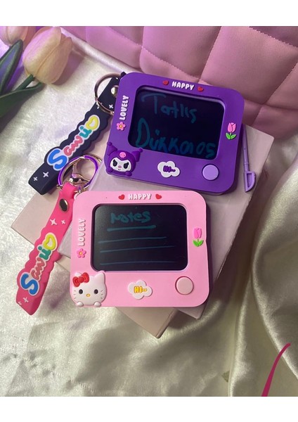 1 Adet Sanrıo Karakterli Kalemli Mini Yazı Tahtalı Anahtarlık/hediyelik Çanta Süsü Silinebilen Mini Tablet Anahtarlık fiyatları