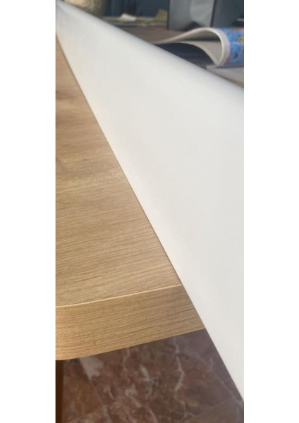 10CMX120CM Beyaz Icon Pvc Çıta Parke Süpürgelik Kenar Çıtalama Dekoratif Ev Süpürgelik 1 Boy 120CM indirimleri