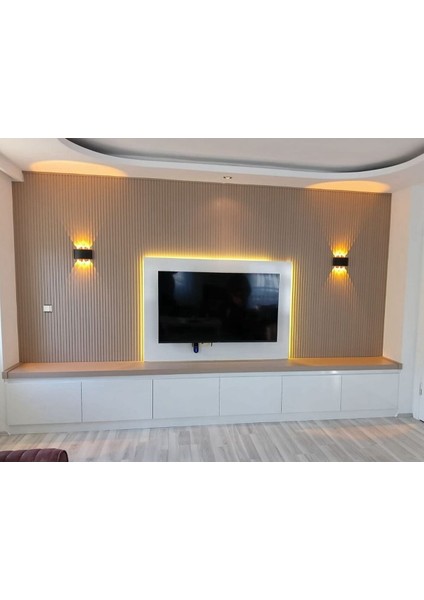 Akyürek Lb 3783 Model Soft Vizon Renk Dekor Profil Duvar Kaplama Lambri Panel