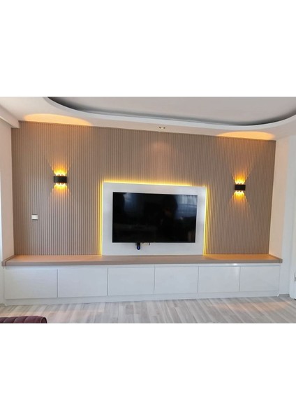 Akyürek Lb 3783 Model Soft Vizon Renk Dekor Profil Duvar Kaplama Lambri Panel